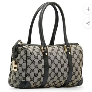 Authentic Gucci GG Canvas Boston Handbag